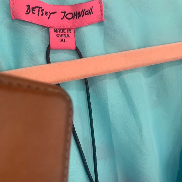 Betsey Johnson Aqua Butterfly Dress NWT 14  Y2K garden party fairy Easter spring - Picture 3 of 7